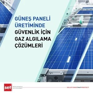 Güneş Paneli Üretiminde Güvenlik için Gaz Algılama Çözümleri