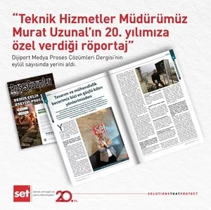 Proses Çözümleri Dergisi'nin 2024 Eylül Sayısında  Röportajımız ve Haberimiz Yayınlandı!